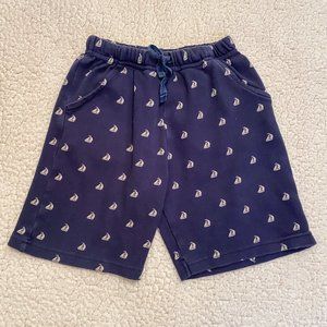 JoJo Maman Bebe Boys' Navy Sailboat Shorts